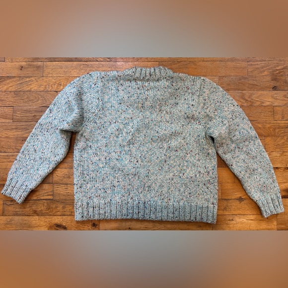 Caron Callahan Inga Sweater, Turquoise Confetti, Medium - Picture 3 of 9